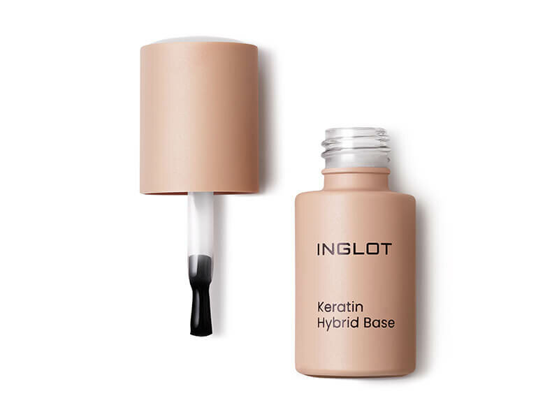 02 keratin hybrid base inglot nagellak kwast en flesje