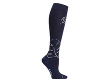 Supcare compressiekousen Monstera navy blue